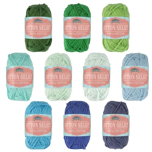 Image of JubileeYarn Cotton Select Bonbon Yarn - 10g /Skein Sport Cotton - Assortment G - 10 Skeins