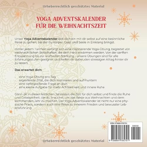 Yoga Adventskalender: 24 Yoga-Posen für mehr Besinnlichkeit & Entspannung in der Adventszeit | inkl. 24 Fragen & Achtsamkeitsaufgaben – vue 2