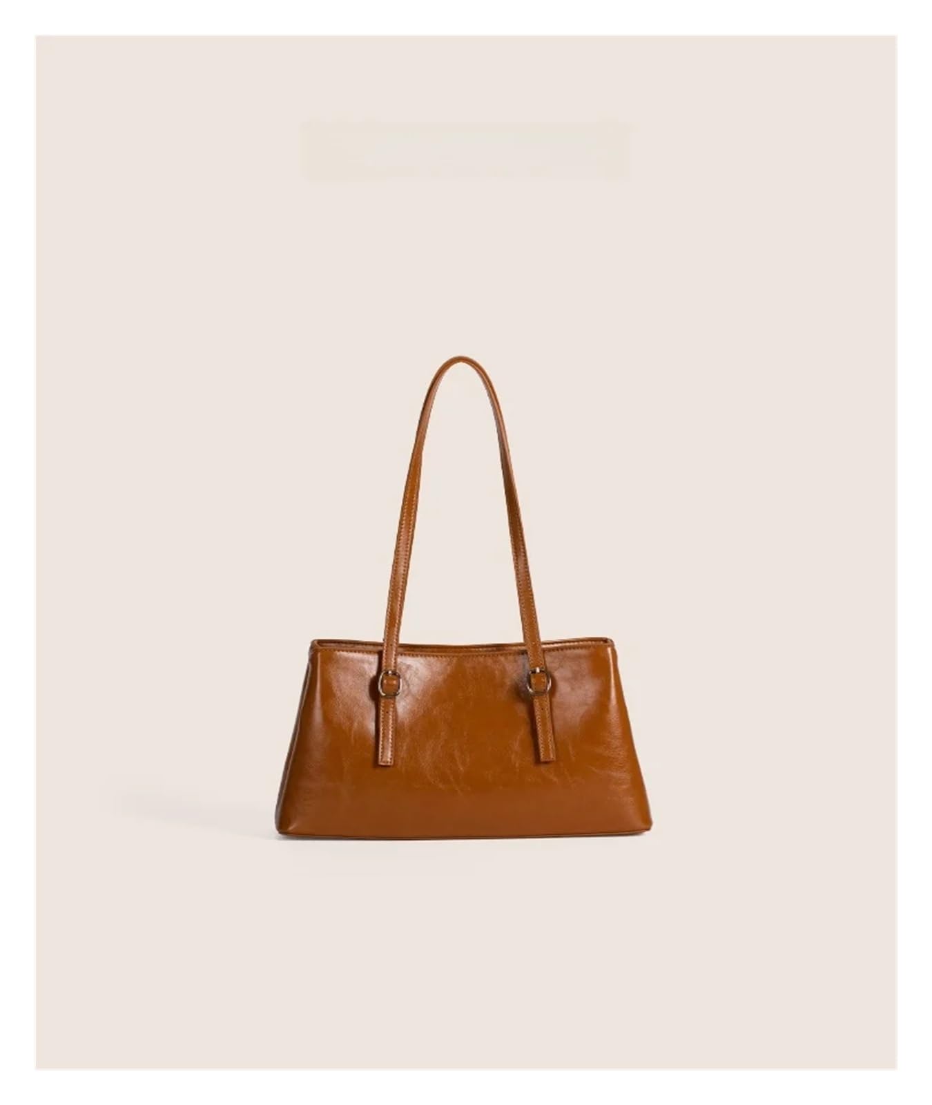 Borsa Tote da Pendolare Borsa a tracolla in pelle cerata, grande, capiente, semplice, da donna, autunno inverno per Ufficio