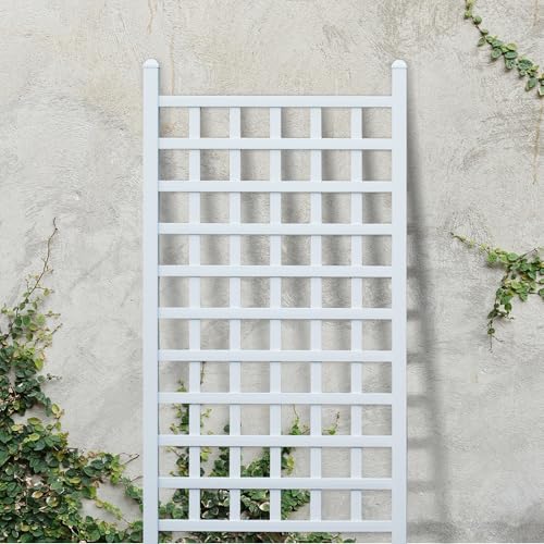 Dura-Trel-PVC-Garden-Trellis-for-Climbing-Vine-Plants-Country-Garden-White-35-x-66 Dura Trel PVC Garden Trellis for Climbing Vine Plants Country Garden White 35 x 66