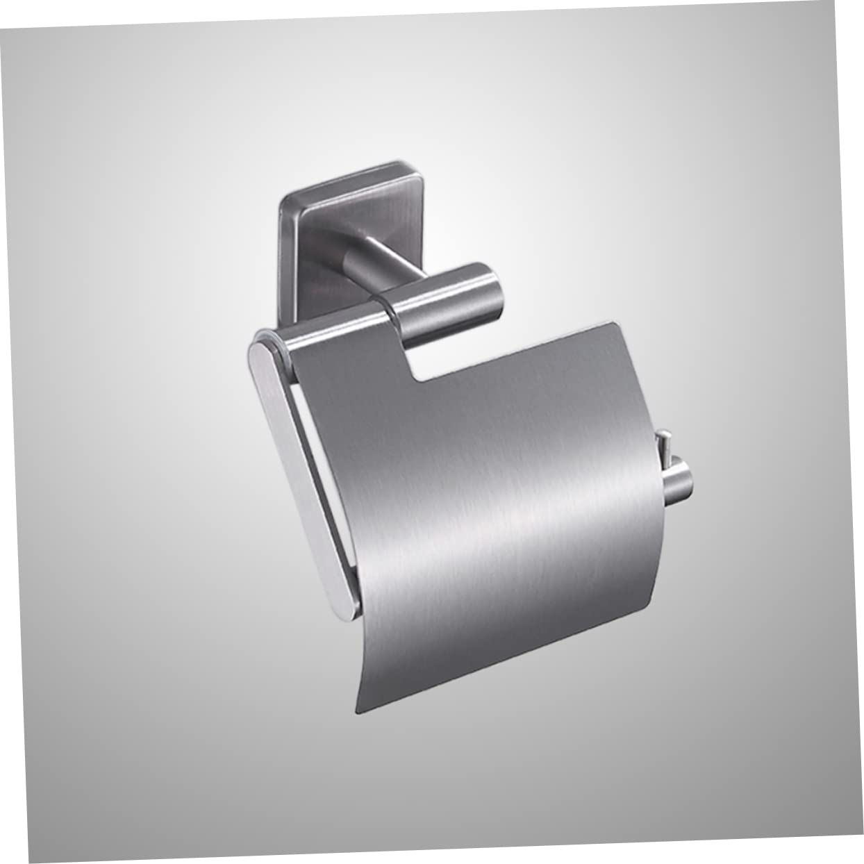 TOPBATHY Soporte para Rollos de Papel de Acero Inoxidable 304, Acabado Cepillado Plateado, Diseño Curvo Antideslizante, Adecuado para Baño y Cocina, Accesorio Colgante Práctico