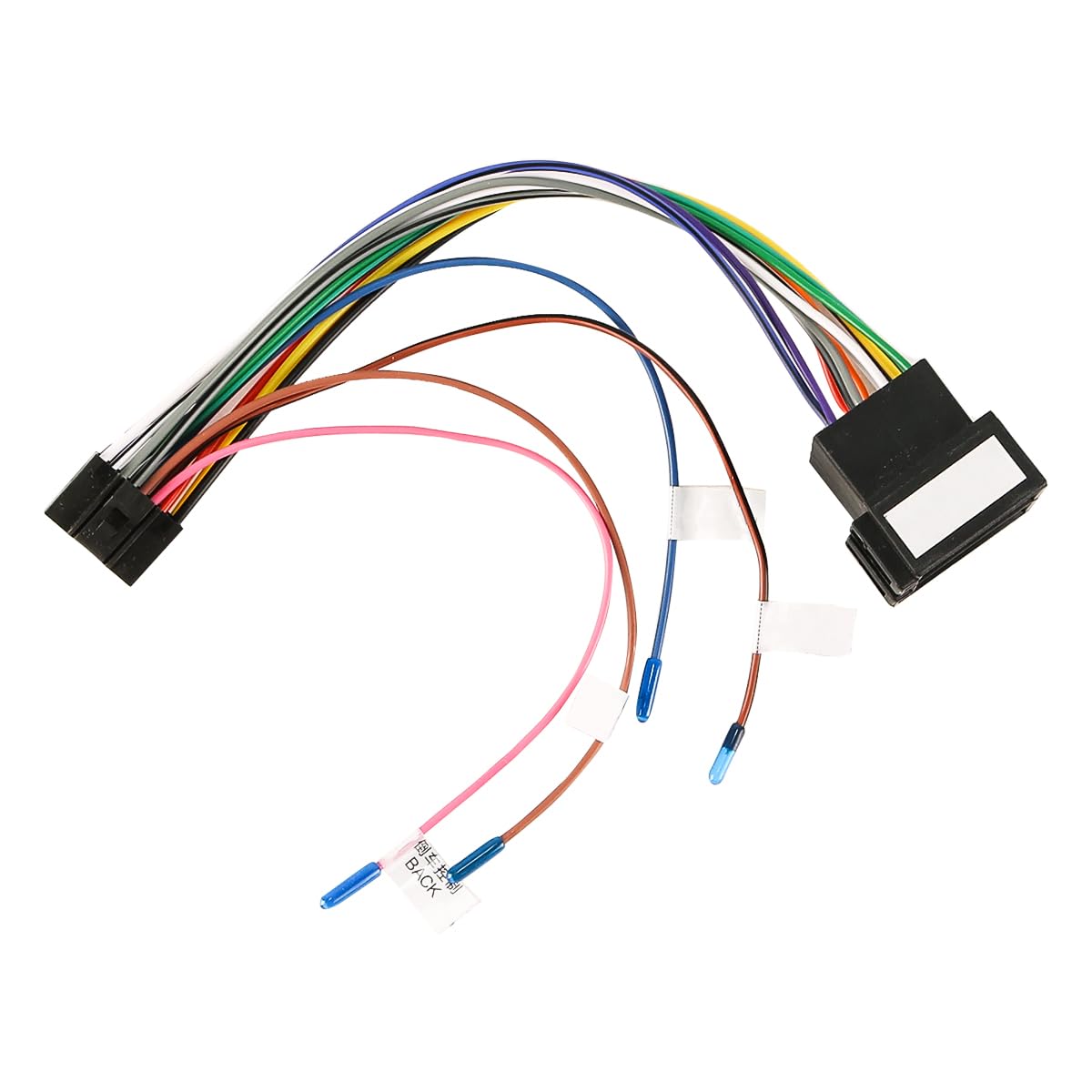 Uniwersalny 16-stykowy adapter wiązki przewodów ISO do radia samochodowego, wtyczka adaptera wiązki przewodów do instalacji radia samochodowego