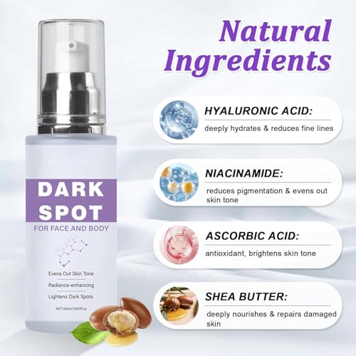 OMYIJVS Dark Spot Remover for Face and Body: Dark Spot Corrector - Age Spot Sun Spot Freckles Dark Spot Remover, Melasma Treatment for Women and Men (1.7 FL OZ)