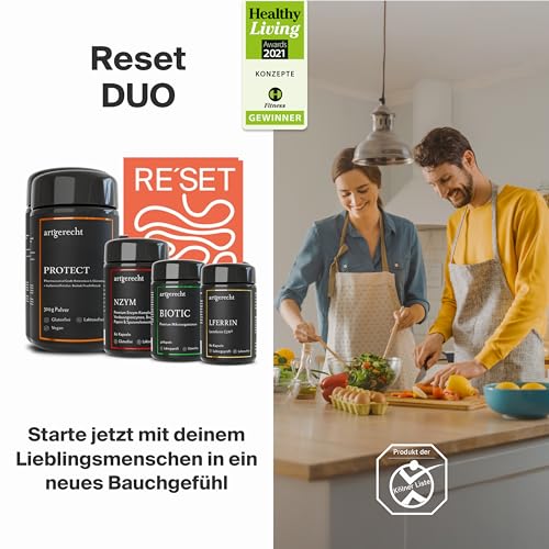 Artgerecht RESET Darmkur – 30-Tage-Darmprogramm für mehr Wohlbefinden & Energie | Wissenschaftlich fundierte Darmsanierung | Inklusive Online-Begleitung, Ernährungsplan, Rezepte & Community