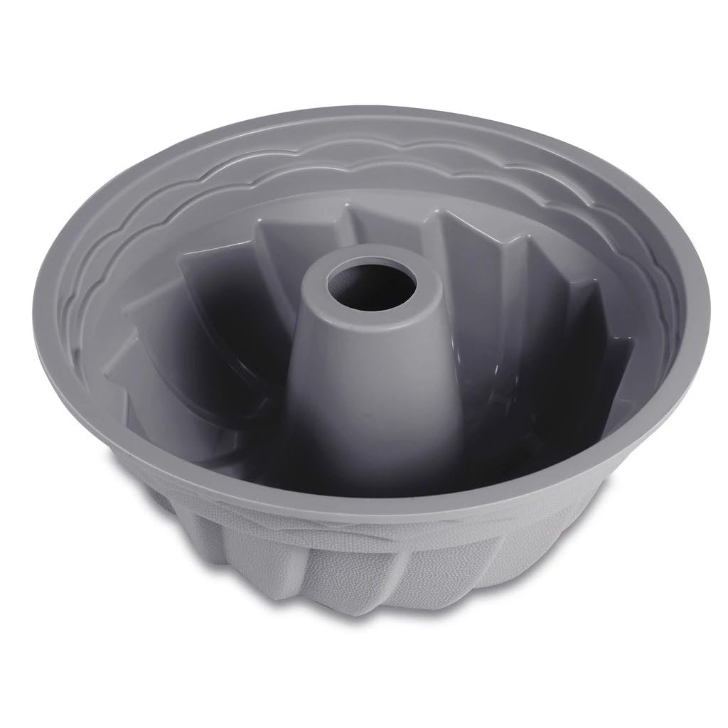 2 Unidades Assadeira Redonda Silicone 23cm Antiaderente Com Furo Para Bolos Caseiros