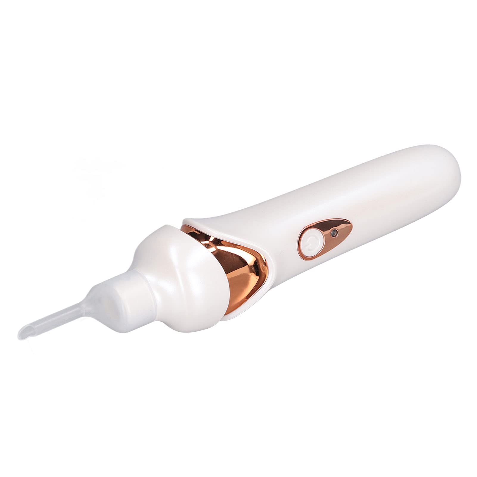 Aspirapolvere Elettrico per Orecchie con Luce LED, Punta Morbida, Ricarica USB, Strumento di Rimozione Cerume, Pulitore Orecchie Kit Bianco