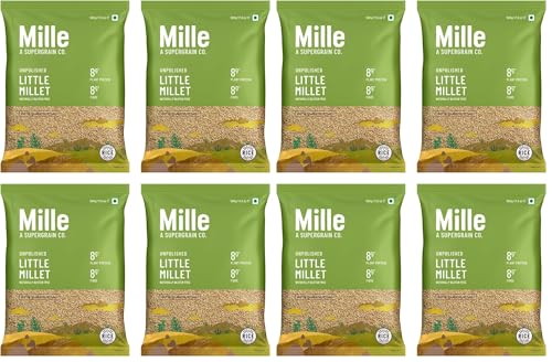 Image of Mille Little Millet Whole Grain | Kutki /Samai /Same /Samulu | Ideal for Fasting | Unpolished, Toasted, No Soaking Required | High Plant Protein and Fibre | Sambar, Rajma, Dal, BisiBeleBath Rice Replacement | 100% Whole Grain | Just cook for 6 minutes | 2 kg