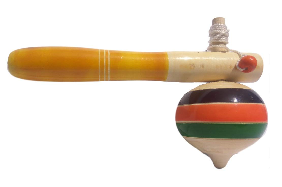 Simple Days Wooden Hand Spinning Top - Spindle Top Multicolor (B07L5HPYFG) Amazon Price History, Amazon Price Tracker