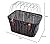Ammaco. Polyrattan Rear Mounted Pet Carrier Bike Large Dog Puppy Cat Kitten Small Animal Shopping Luggage Basket Brown