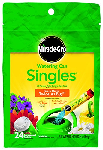 Miracle-Gro 1013203 Watering Can Singles All Purpose Water Soluble Plant Food, 24-8-16, 24-Pack Miracle-Gro 1013203 Watering Can Singles All Purpose Water Soluble Plant Food, 24-8-16, 24-Pack