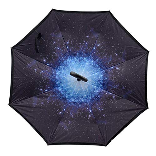 Preisvergleich Produktbild Regenschirm, doppelschichtig, faltbar, Winddicht, Regenschirm, für Damen und Herren Stern