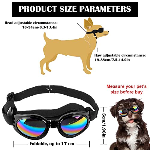 Dog Hat For Small Breed Pets, Dog Bucket Hat With Sunglasses Dog Sun Hat With Ear Holes Summer Puppy Cooling Visor Caps For Cats Small Animals (Diameter:16Cm) #TOP2