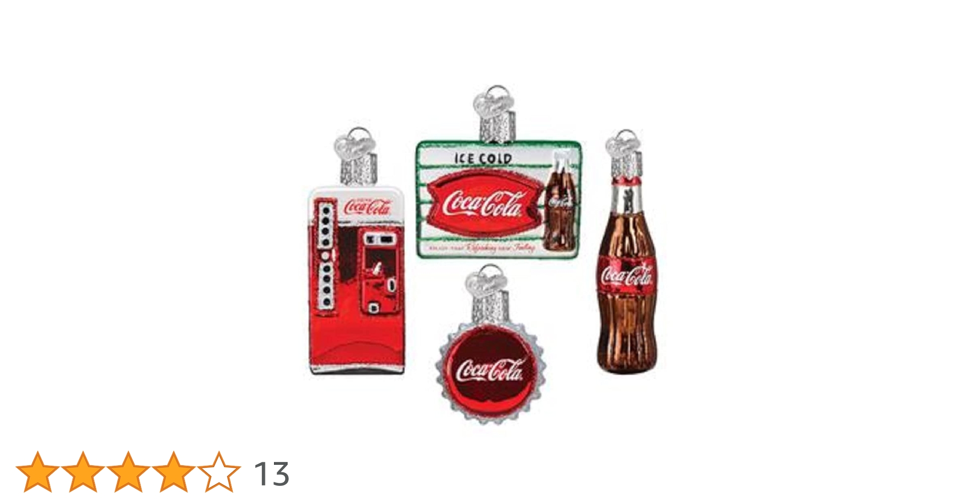 Amazon.co.jp: Old World クリスマスオーナメント コカ・コーラ ミニ
