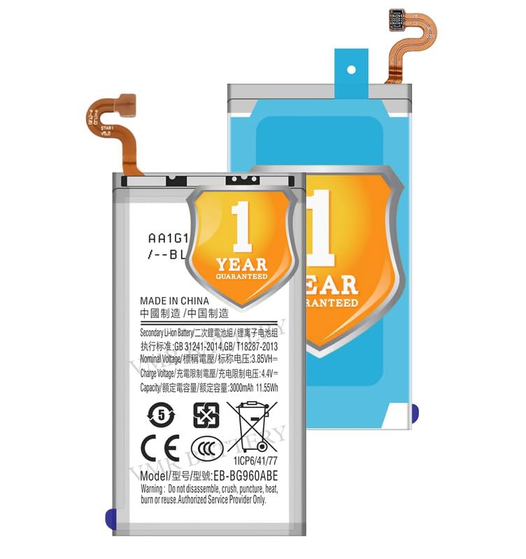 Image of Original EB-BG960ABE Battery Compatible for Samsung Galaxy S9 (SM-G9600, SM-G960F, SM-G960F /DS) - (3000mAh) - 1 Year Warranty K7