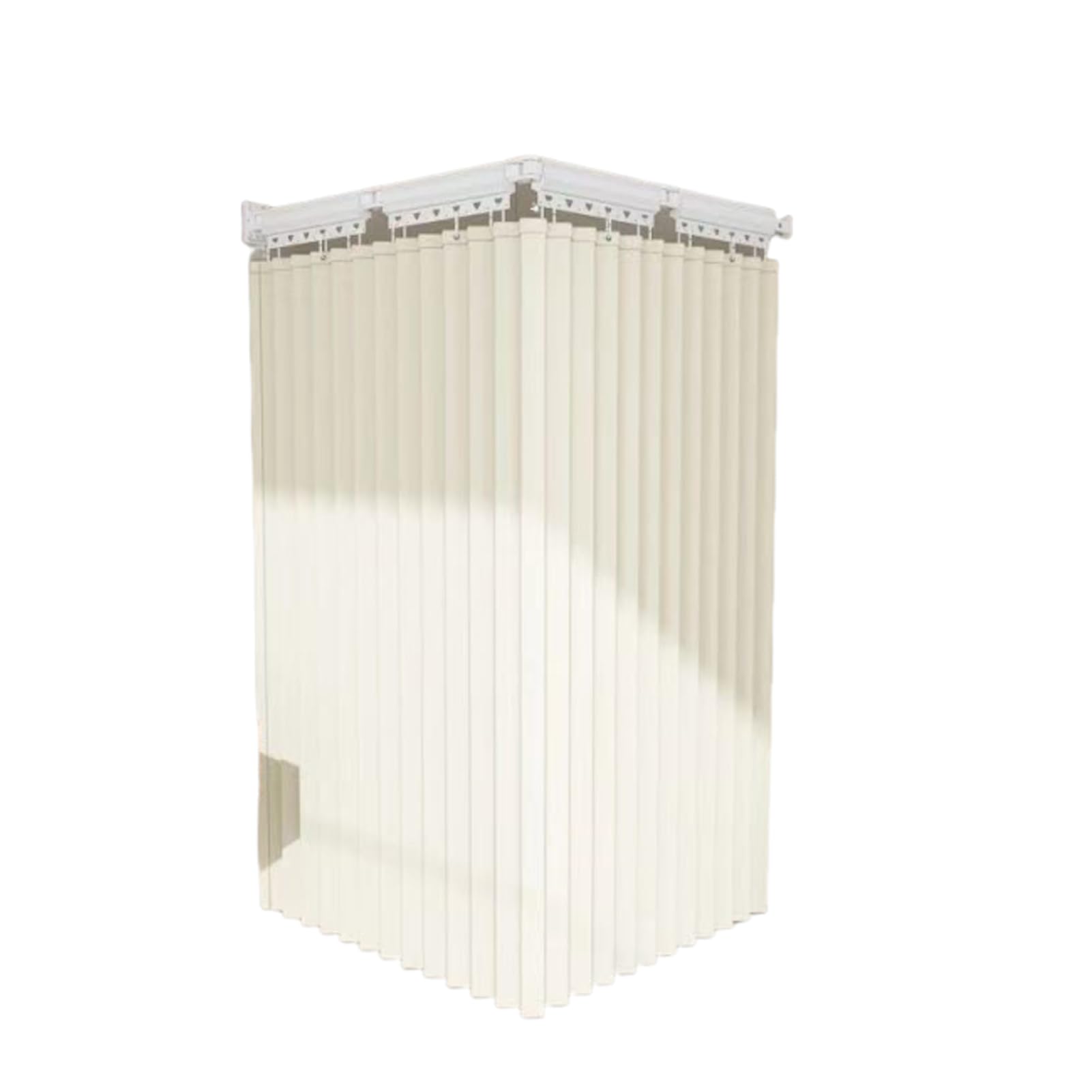 Kit de Rideau de Douche Rideau Douche Multi-Angle Pliant L/U Tringle à pour Une séparation Facile et sèche la Salle Bain, Blanc, Barre à Cinq Volets