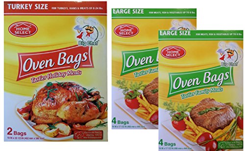 Large Oven Baking Bags for Home Kitchen Cooking - Turkey and Roaster Size