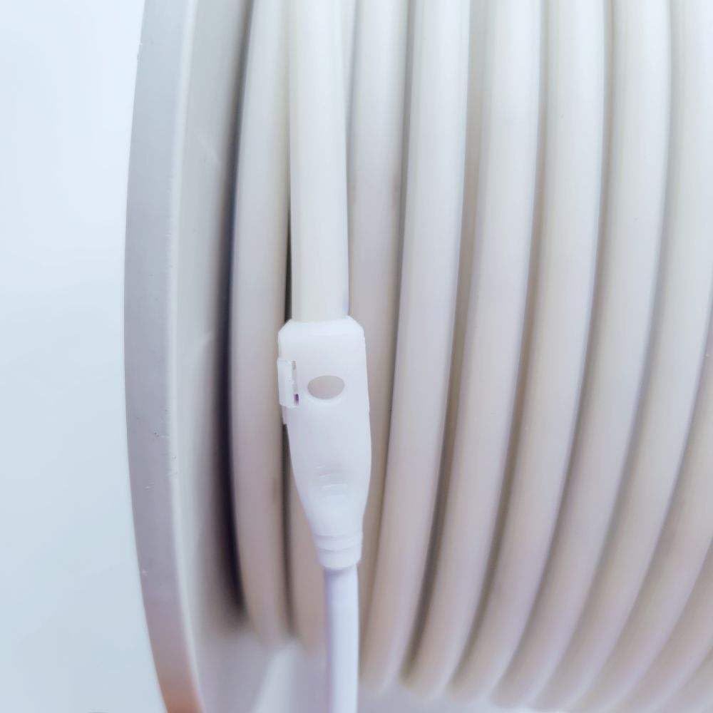 Tira LED 100 METROS 230V, Luz Cálida 3000K, IP65 | No necesita fuente de alimentación, 288 LEDs/m, Impermeable,exterior, Cortable cada 50 cm, Incluye Cable