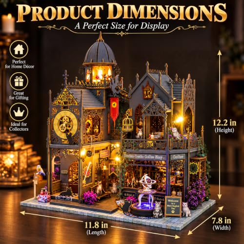 Image of ​Barbiieee Doll House Playset with Spray Function & Pink Car for Kids | 176 PCS, Spray Function (Miniature House Kit)