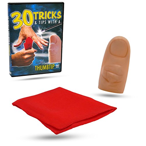 Magic Makers 30 Tricks with a Magic Thumb Tip, Includes a Standard Size