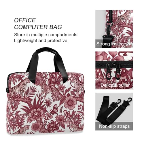 Maletín portátil para laptop 15.6' rojo estampado miniatura 6