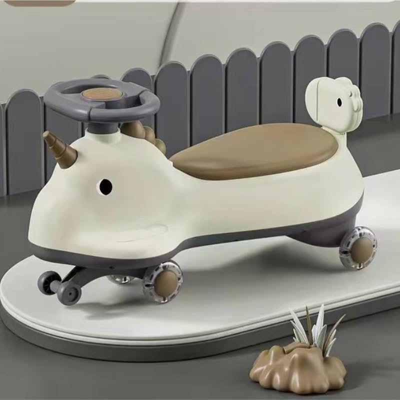 Auto Wiggle con pedaliera, luce musicale, altalena antiribaltamento, auto silenziosa triciclo