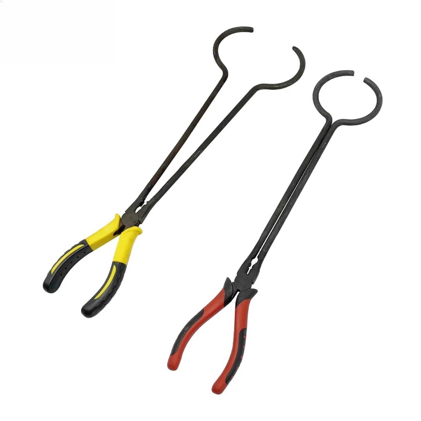 Tiegelzange Professionelle hochhitzebeständige Tiegelzange for die Schmuckherstellung, Goldschmelzen, Metallgießen, DIY-Handwerk, Gießerei-Werkzeugzubehör(2PCS)
