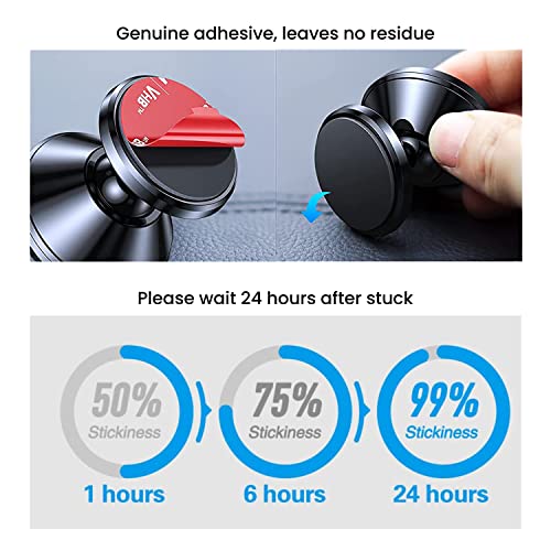 Image of Mount Metal Plates for Magnetic Car Mount Mobile Phone Holders and Other Mount Devices - Rectangular & Round Plates With 3M Adhesives