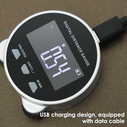 Cinta métrica digital recargable con pantalla LCD miniatura 3