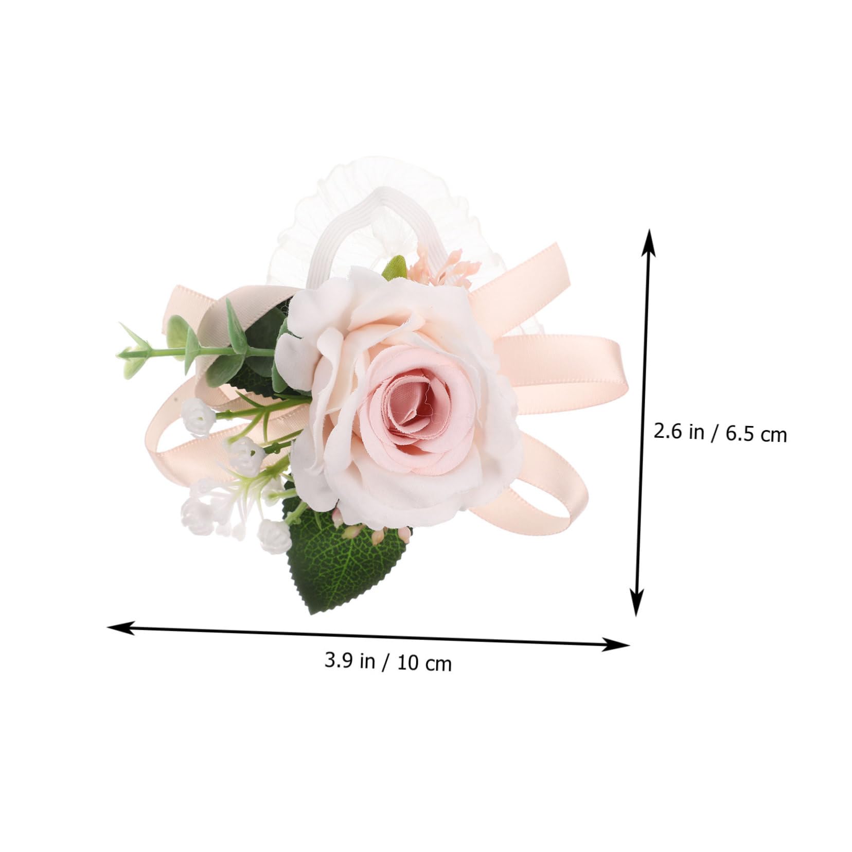 Garneck Floreali da Polso Accessori Costume per Matrimonio Set da 6 Braccialetti Elegante e Semplice per Sposa e Damigelle a Festa di Nozze