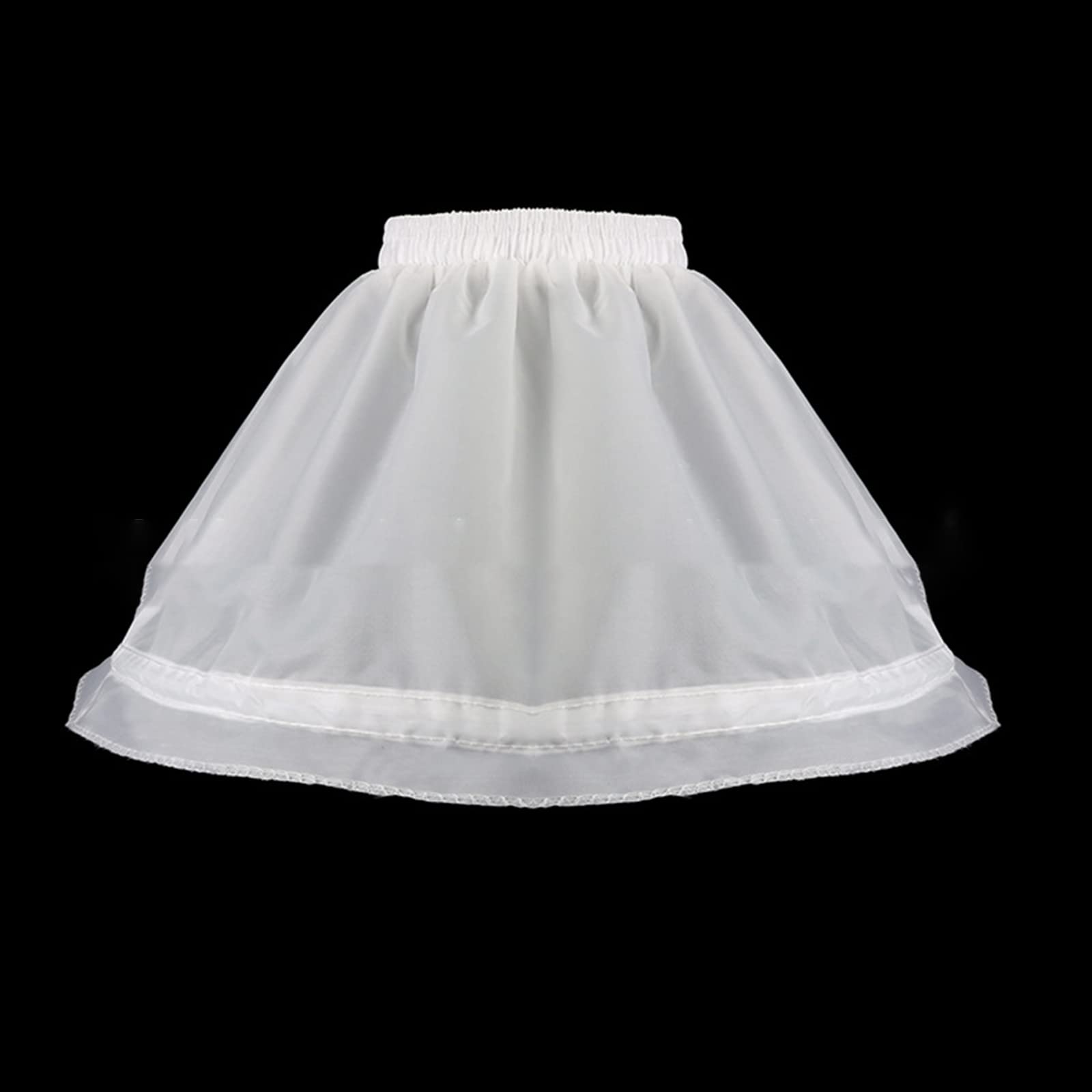 Petticoat Kleines Mädchen Petticoat Unterrock Mädchen Krinoline Unterrock A-Linie Petticoat Kurzer Unterrock für Kleid mit Reifen