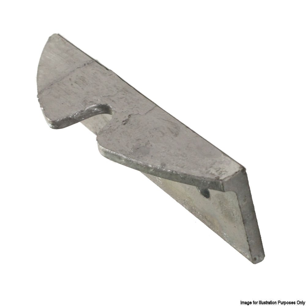 150mm Reversible Central Closing Gate Catch - Galvanised