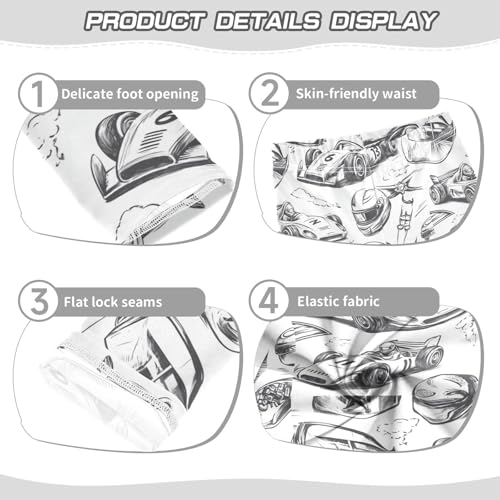 ZZKKO Girls Leggings Car Toddler Girls Clothes Leggings for Girls Toddler Girls Leggings 3-4T3