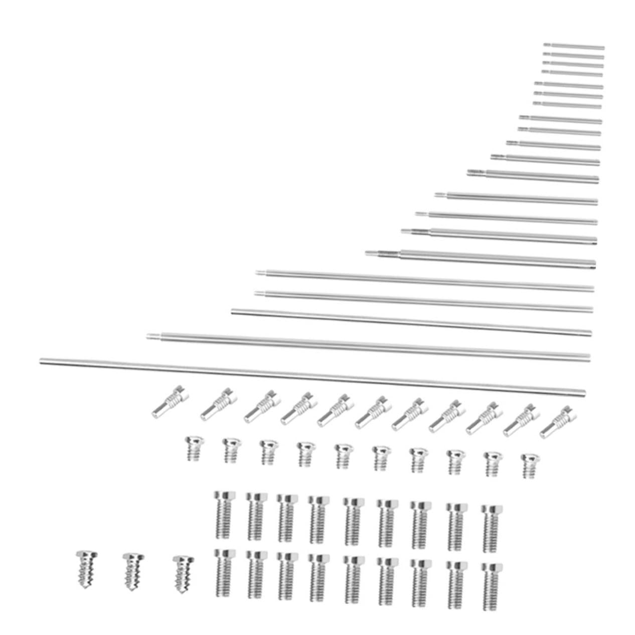 Yardwe 1 Set Repair Kit Compact Instrument Parts with Threaded Shaft Sticks Screws for Easy Maintenance for Beginners Professionals