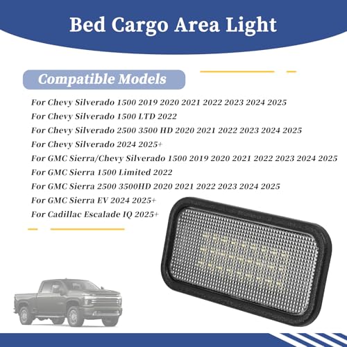 Luz LED para zona de carga de camioneta 12V blanca 2pcs miniatura 2