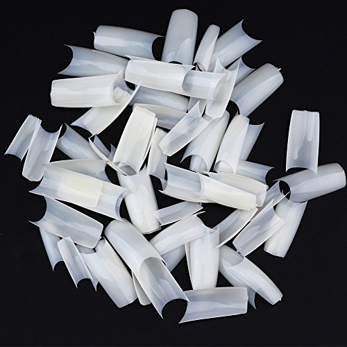Enforten EFTBN01869 500Pcs Natural Color Well Less Nail Tips Half Cover Acrylic Uv Gel French False Nails 10 Sizes thumb #1