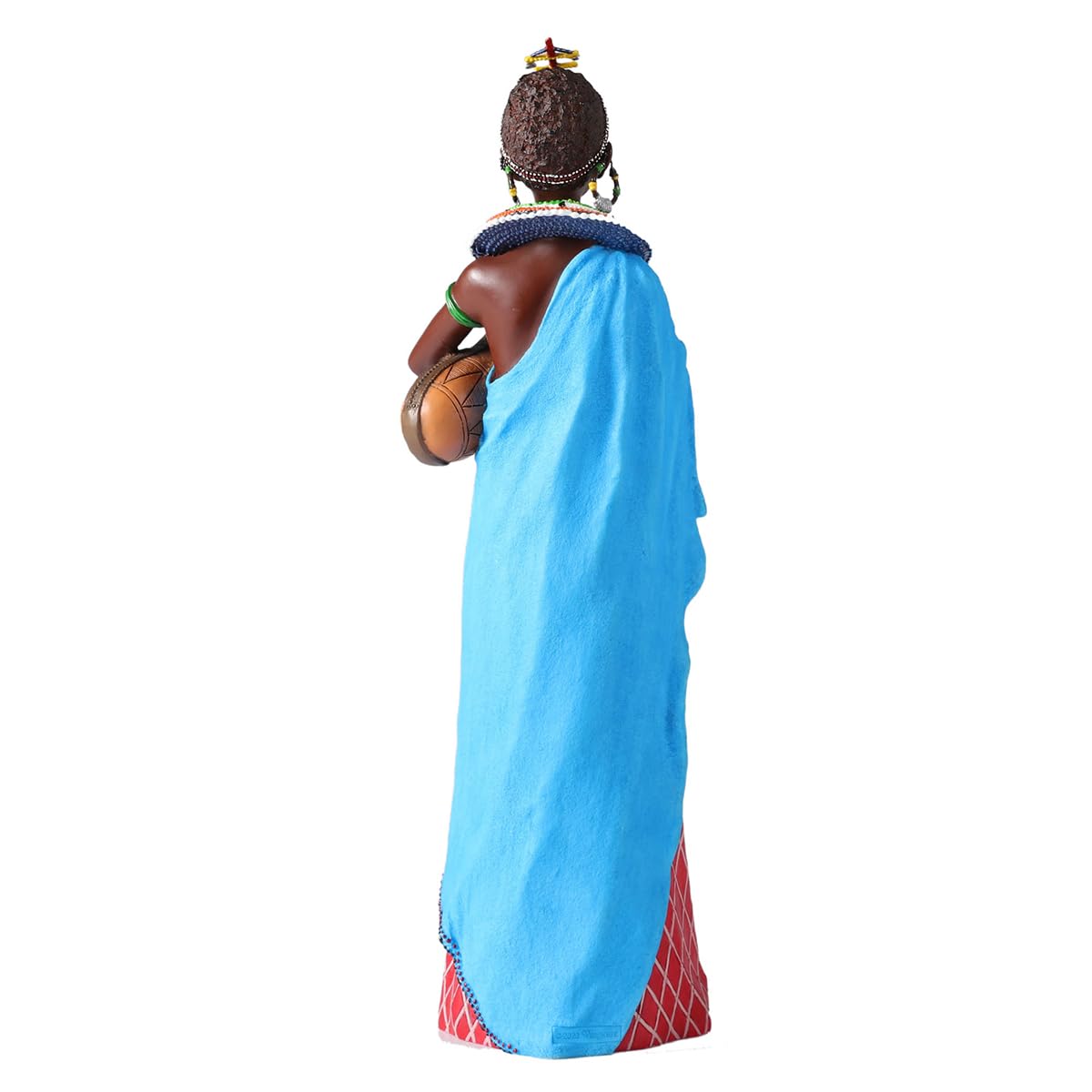 Figura Decorativa Mujer Africana Resina 26 cm