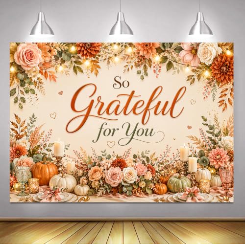 Toile de fond So Grateful for You grand format pour habiller votre shooting photo de famille