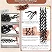 120 Strands Curly Crochet Hair Gogo Curl Pure Protein Fiber Close to Human Hair 14 Inch Pre looped Deep Wave Curly Crochet Hair For Black Women Beach Curl Twist Braiding Hair Extensions (14inch 1B)