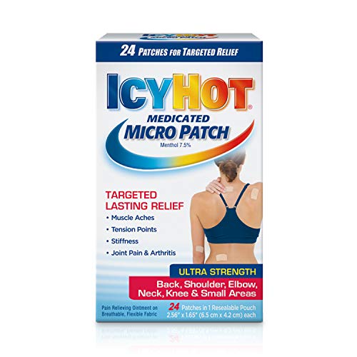 Icy Hot Medicated Micro Patches Ultra Strength Pain Relief for Small Areas (Pack of 24)