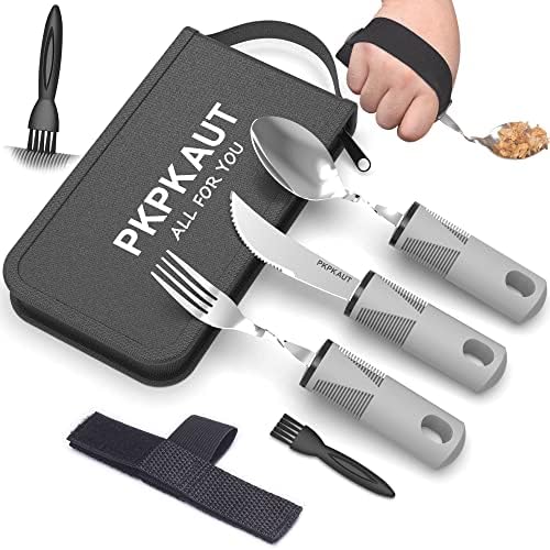 Buy PKPKAUT Medium Weighted Utensils for Hand Tremors Silverware Set