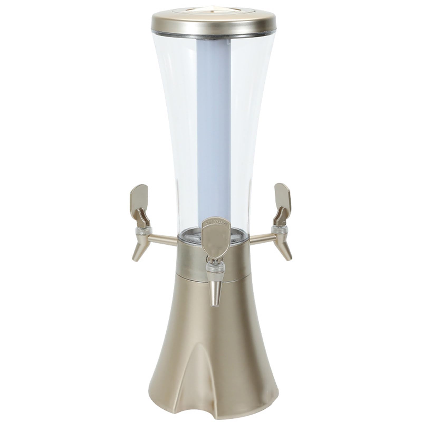 Dispensador De Torre De Cerveza De 3L, Dispensador De Alcohol Portátil De 3 Grifos con Luz Led Y Tubo De Hielo para Restaurante, Bar, Buffet,C