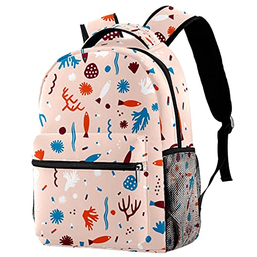 Sac à dos chat multi-cœurs unisexe, fini le désordre avec ce grand sac multicolore confortable