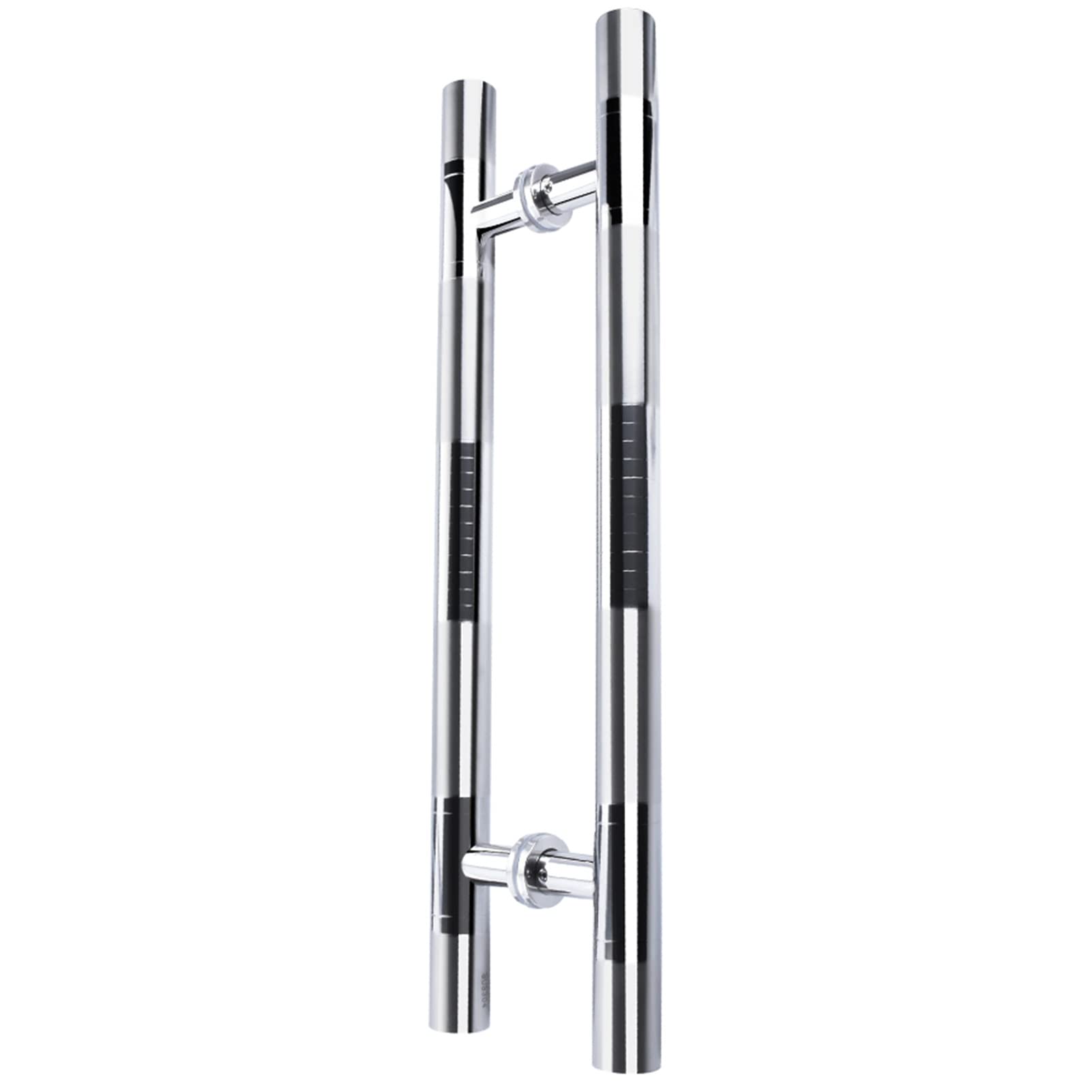 Poignée de porte intérieure double face en acier inoxydable pour grange