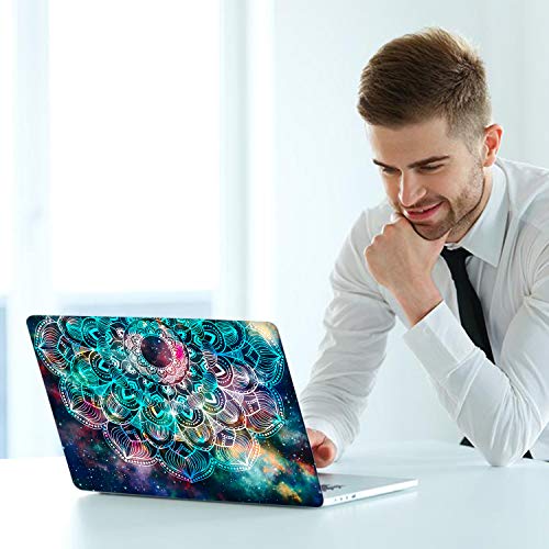 Icasso For Macbook Air 13 Inch Case 2020 2019 2018 Release A2337 M1/A1932/A2179 With Retina Display Touch Id, Durable Hard Shell Case And Keyboard Cover For Macbook Air 13 - Nebula Mandala #TOP6