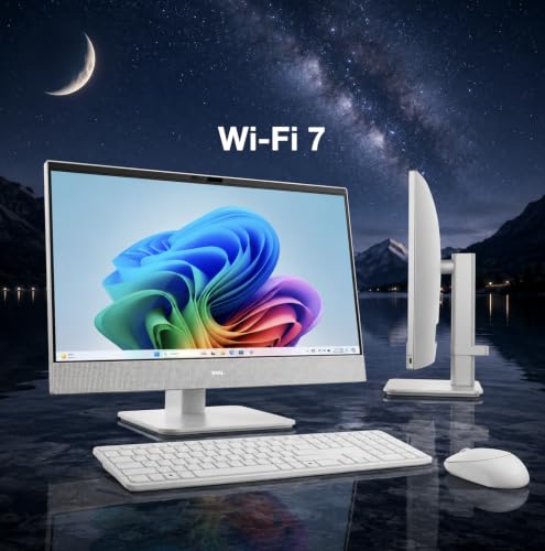 Image of Dell 24 All-in-One Desktop 23.8 inch Touchscreen IPS FHD Display (Intel Core Ultra 7 355, 32GB DDR5, 8TB SSD, WiFi 7, Webcam, Bluetooth 6, Wireless KB&M, Win 11 Pro)
