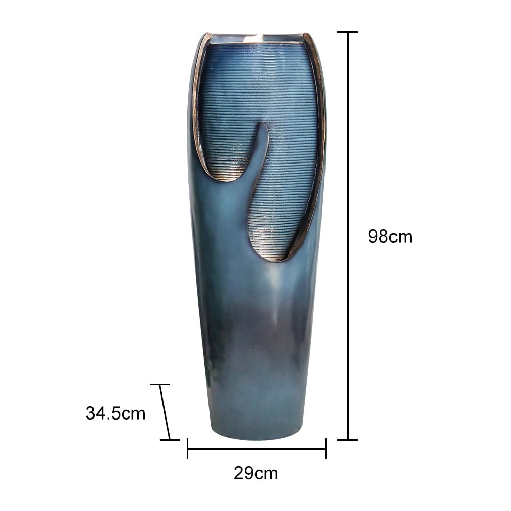 Fontana Da Giardino in Resina E Fibra Di Vetro – Fontana A Cascata Alta 98 ​​Cm Per Uso Interno Ed Esterno, Come Fontana Da Patio O Fontana Da Giardino.