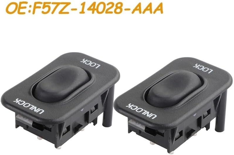 Car F57Z-14028-AAA F57Z14028AAA Central Door Lock Unlock Switch Button Compatible With Ranger 1995-2007(2 pcs)