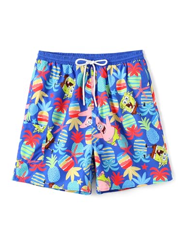 Image of SPONGEBOB SQUAREPANTS Family Matching Swimwear Set, UPF 50+ Quick-Dry Beachwear for Girls，Boys,Women & Men, Multicolor