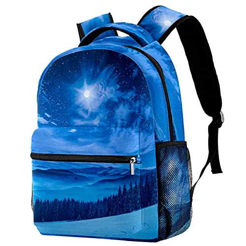 Sac à dos voyage bleu ciel étoilé léger pour éviter le mal de dos