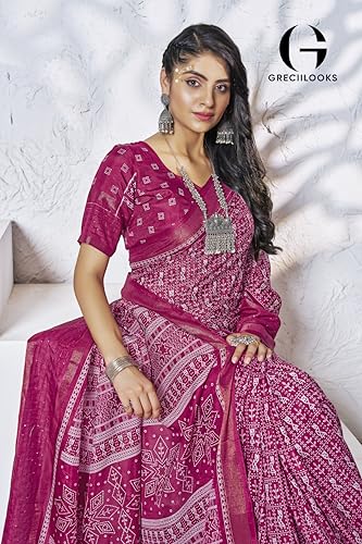 Image of GRECIILOOKS Saree | Women Saree | Saree for women latest design | Saree | Saree for Women | Silk Saree | Banarasi Saree